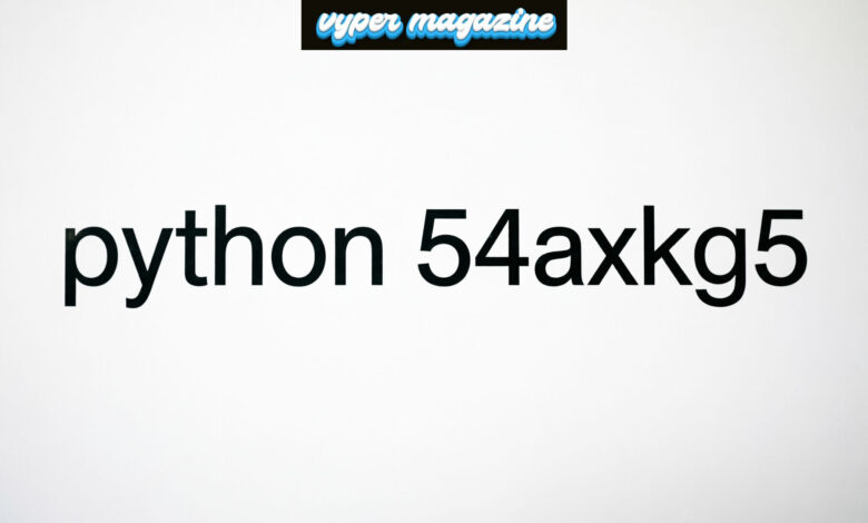 python 54axhg5