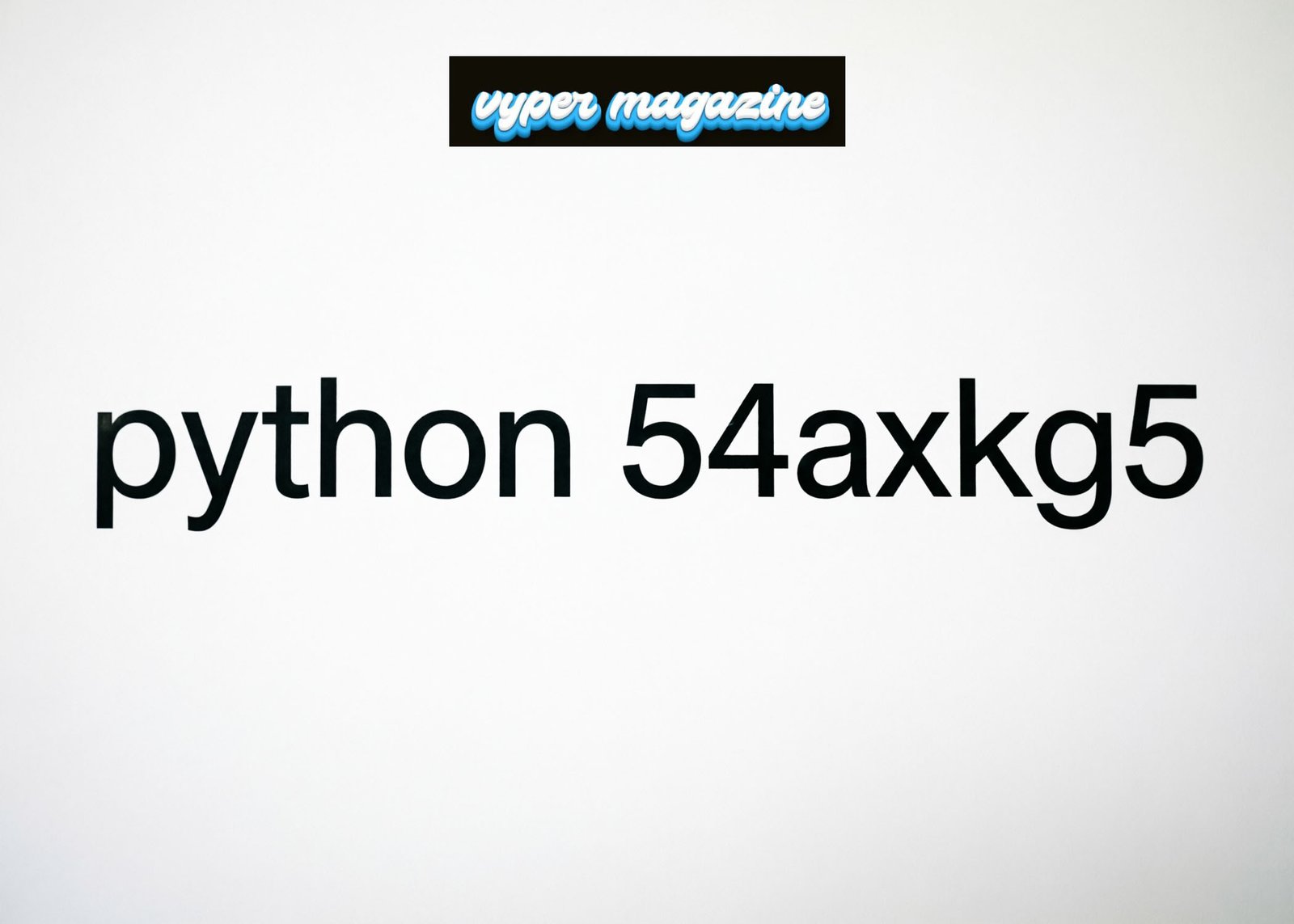 python 54axhg5